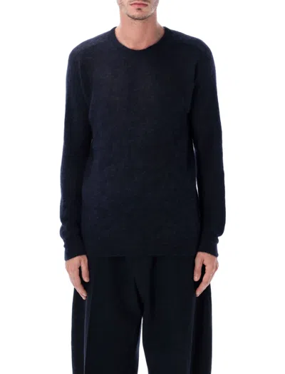 AURALEE NAVY WOOL SWEATER