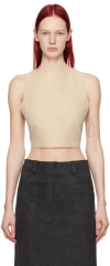 Auralee Off-white Weather Tank Top In Ecru