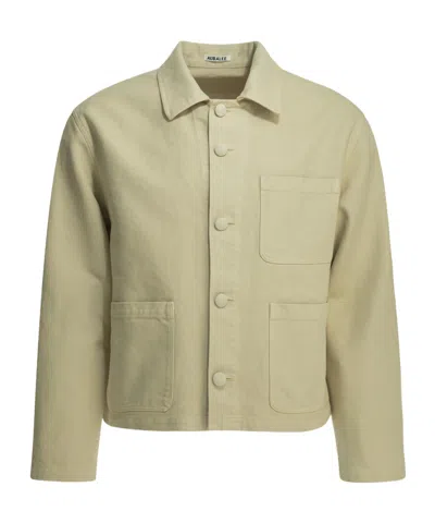 Auralee Overshirt Jacket In Green
