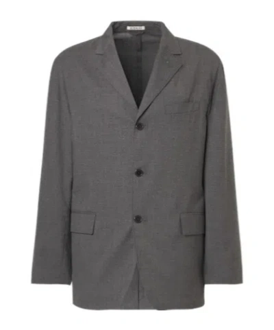 Auralee Oversized Blazer In Gray