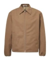 Auralee Wool Blouson Jacket In Brown