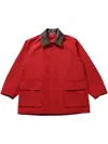 Auralee Wool Max Canvas Jacket Woman Red In Red