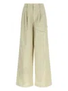 Auralee Panelled Trousers In Neutral