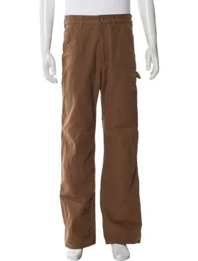 Pre-owned Auralee Pants In Brown