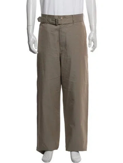 Pre-owned Auralee Pants In Brown
