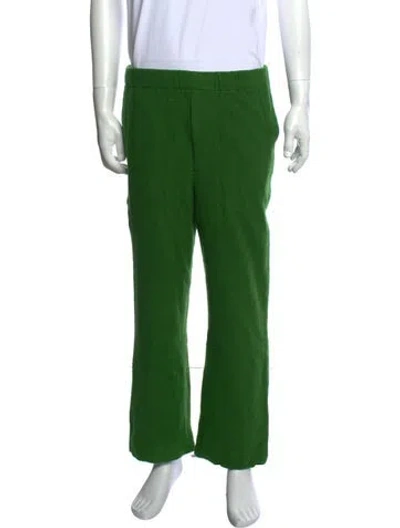 Pre-owned Auralee Pants In Green