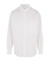 Auralee Long-sleeve White Cotton Shirt In White