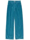 Auralee Blue Finx Corduroy Wide 5p Trousers