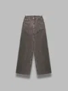 Auralee Pigment Dyed Finx Corduroy Wide 5p Pants In Gray