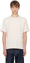 Auralee Pink Luster Plaiting T-shirt In Neutral