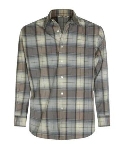 AURALEE AURALEE CHECK PATTERN SHIRT