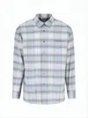 Auralee Plaid Wool Long-sleeve Shirt In White
