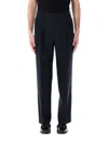 Auralee Pleated Tailored Trousers In Blau