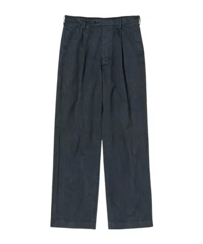 Auralee Pleated Trousers In Black