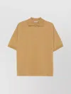Auralee Polo Shirt Cotton Ribbed Cuffs