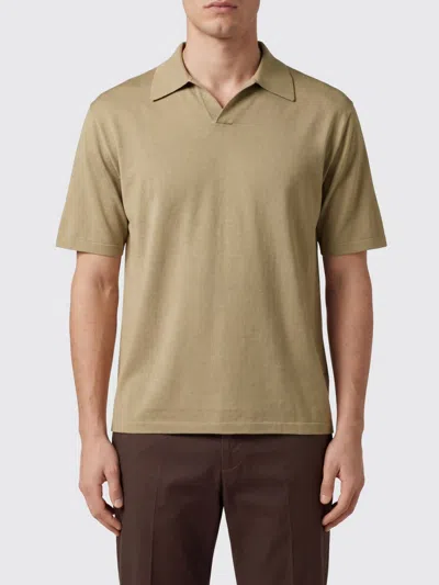 Auralee Polo Shirt Men Color Kaki In Brown