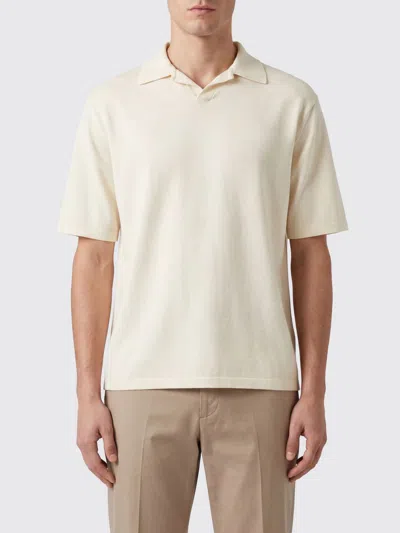 Auralee Polo Shirt Men Color Ivory In White