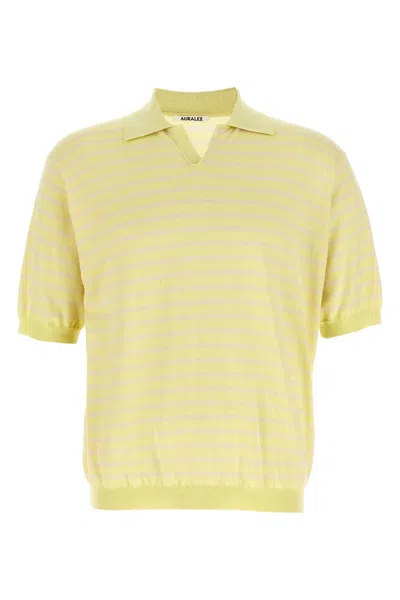 Auralee Polo Skipper In Yellow