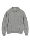 Auralee Fine-knit Polo-collar Sweater