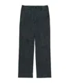 Auralee Product Dyed Finx Chino Narrow Pants In Black