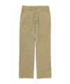 Auralee Product Dyed Finx Chino Narrow Pants In Brown