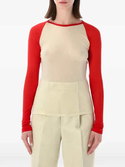 Auralee Raglan-sleeve T-shirt In Multi