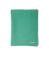 Auralee Rectangular Wool Blend Scarf In Green