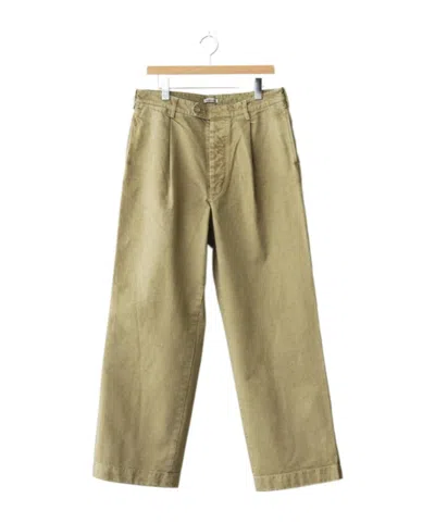 Auralee Relaxed Chino Pants In Green