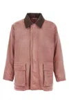 Auralee Contrasting-collar Jacket In Pink