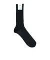Auralee Rib Socks In Black