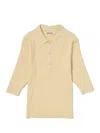 Auralee Ribbed Polo Shirt Woman Navy