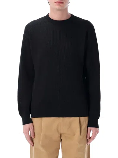 Auralee Ribbed Sweater In Black