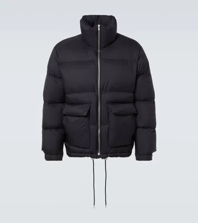 Auralee Ripstop Down Jacket In Black