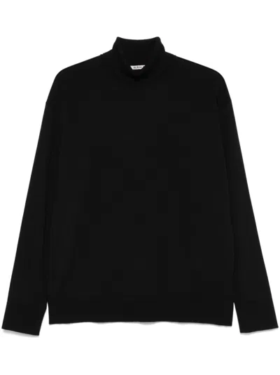 Auralee Roll Neck Sweater In Blue