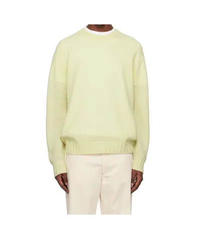 Auralee Round Neck Sweater In Nude
