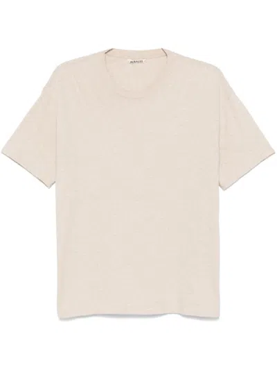 Auralee Seamless Crew-neck T-shirt In Neutrals