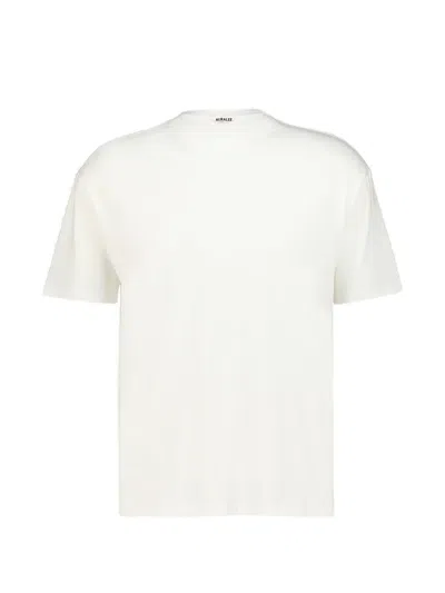 Auralee Seamless Short-sleeve T-shirt In White