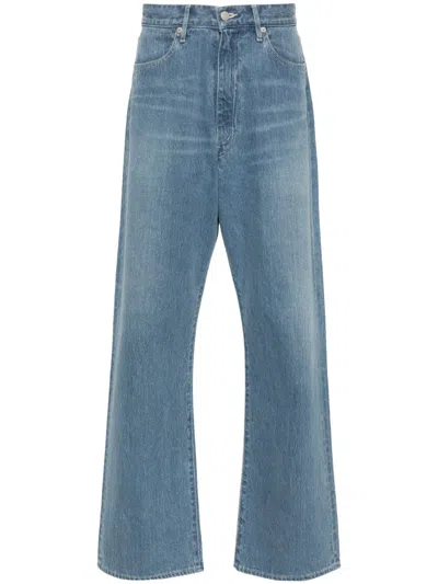 Auralee Selvedge Loose-fit Jeans In Blue