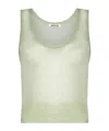 Auralee Mohair-blend Tank Top In Nude