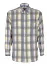 Auralee Long Sleeve Button-down Check Shirt In Blue