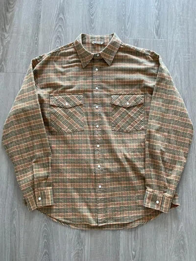 Pre-owned Auralee Shirt In Check