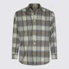 Auralee Check-pattern Shirt In Gray