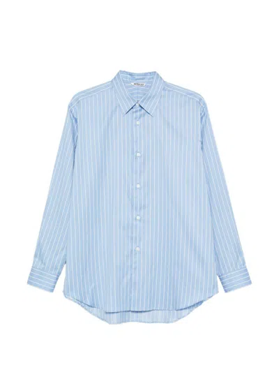 Auralee Shirts Clear Blue