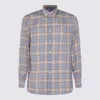 Auralee Lightweight Checked Long Sleeve Shirt In Blue