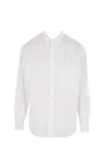 Auralee Long-sleeve White Cotton Shirt In White