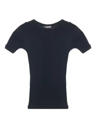 Auralee Short-sleeve Fitted Top