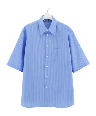Auralee Short Sleeve Shirt In Blue