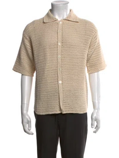 Pre-owned Auralee Short Sleeve Shirt W/ Tags In Neutrals