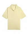 Auralee Short-sleeved Polo Shirt In Yellow