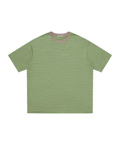 Auralee Short-sleeved T-shirt In Green